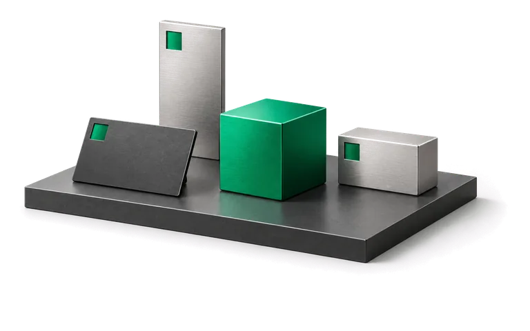 Identidad de marca aplicada de forma consistente en varios soportes
